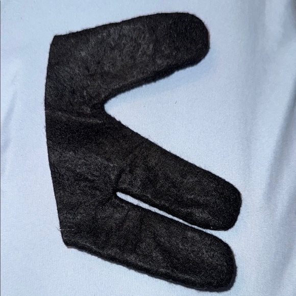 Black Felt Glove heat protection protect hairstylist prevention styling hair hot - Picture 1 of 1